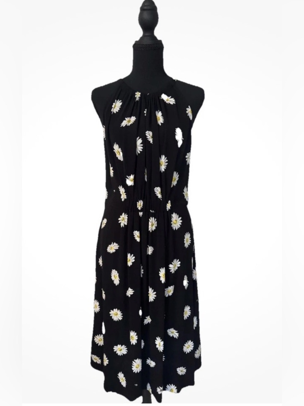 Kate Spade Women’s Black Dress with Daisy Flower Print  Size 8